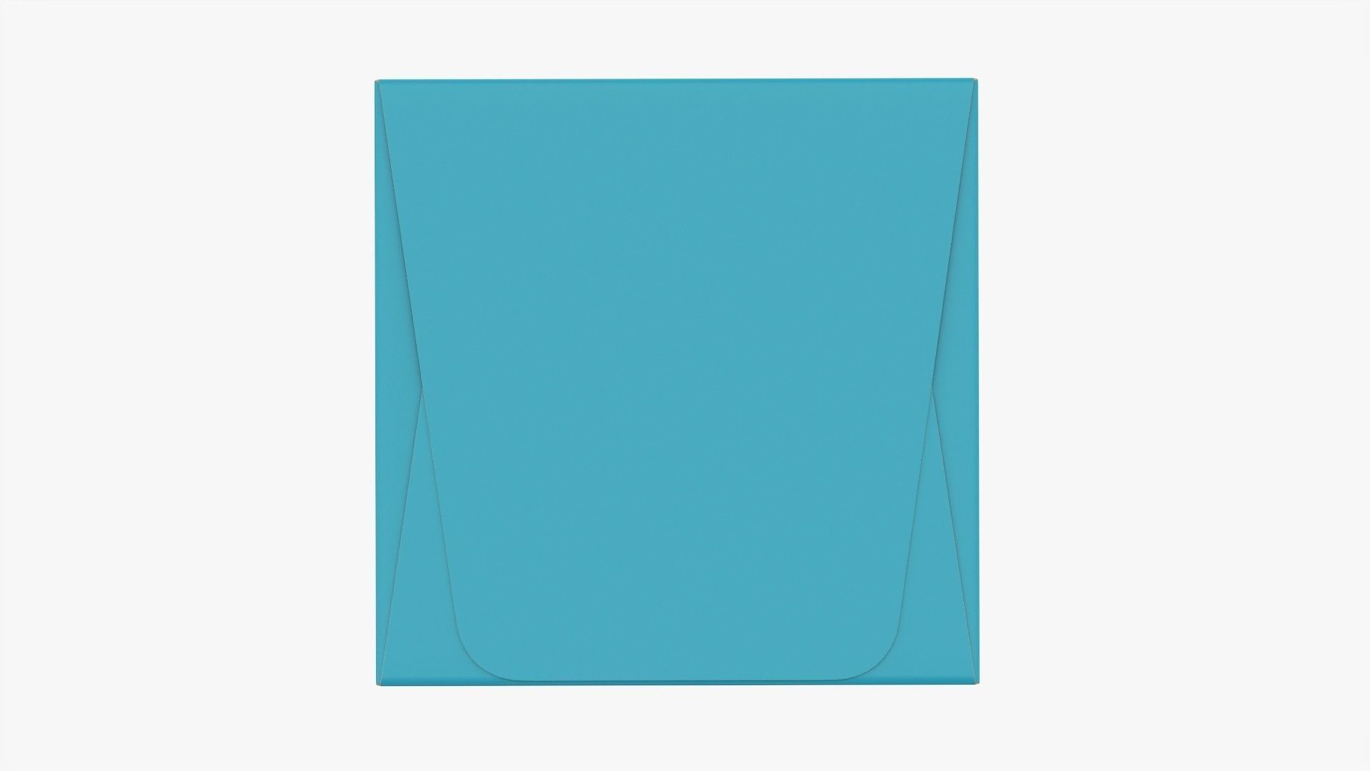 High square paper box mockup 3D model_5