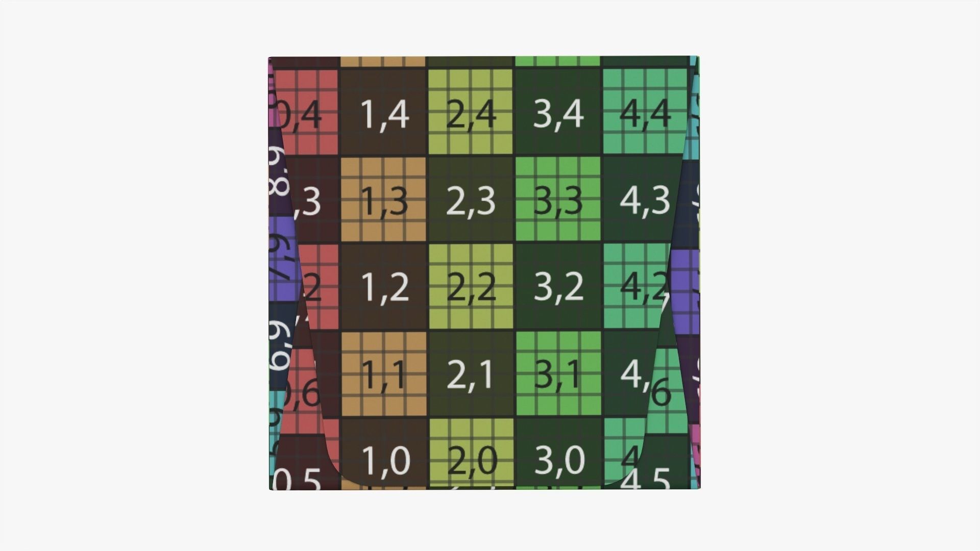 High square paper box mockup 3D model_17