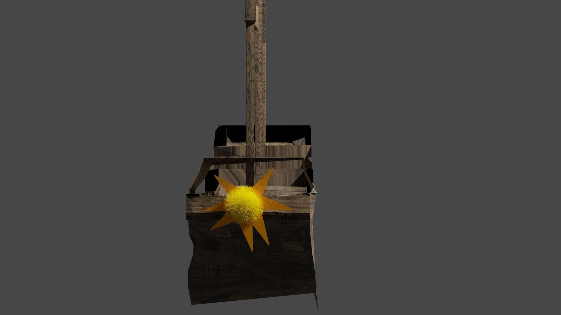 high poly ship shovel 3D model_1