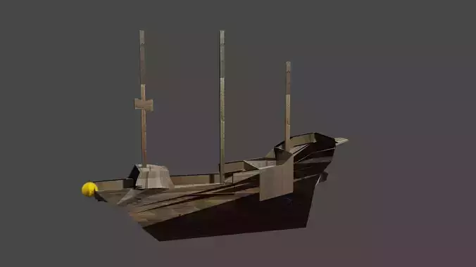 high poly ship shovel