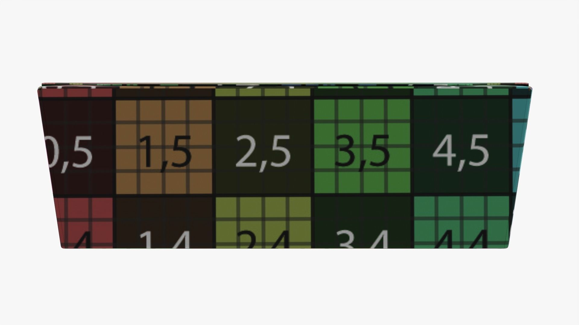 Low square paper box mockup 3D model_13