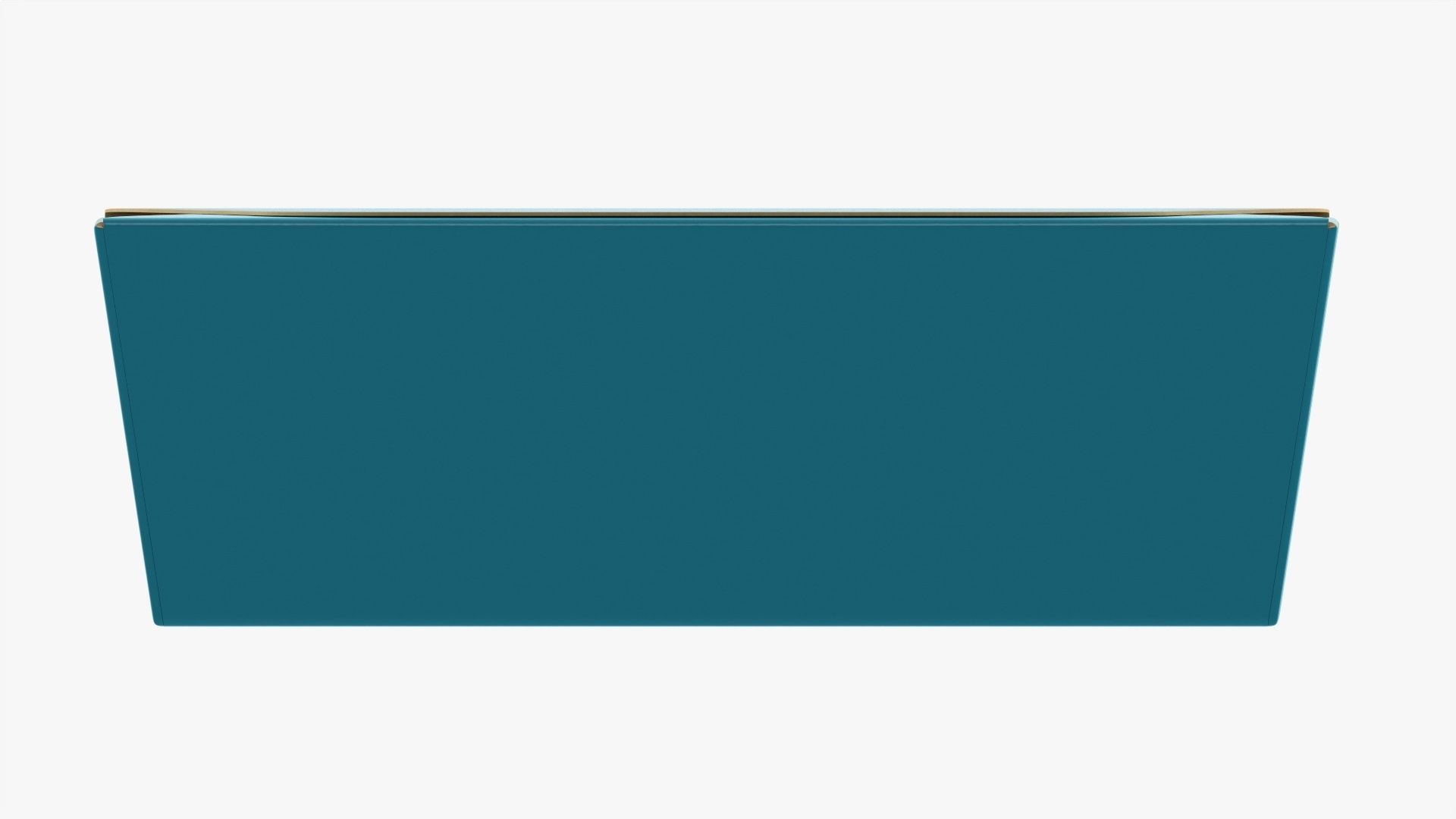 Low square paper box mockup 3D model_3