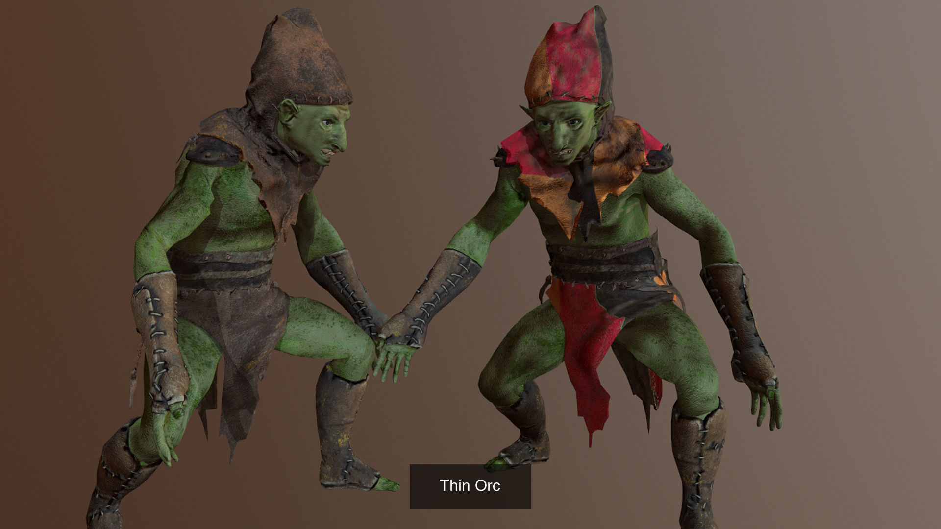 Pack of Orcs 3D Model Collection_9