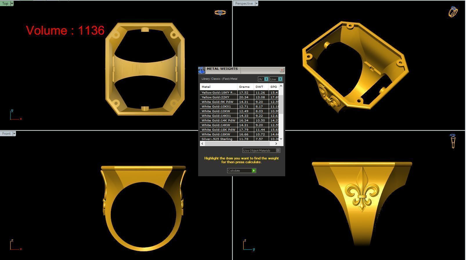 Lion Ring 3D print model_8