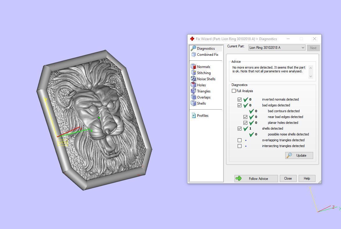Lion Ring 3D print model_5