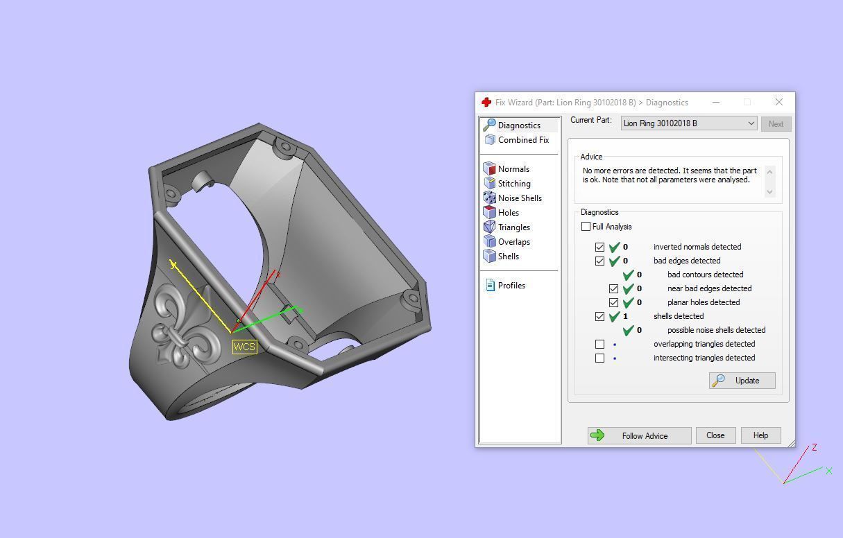 Lion Ring 3D print model_7