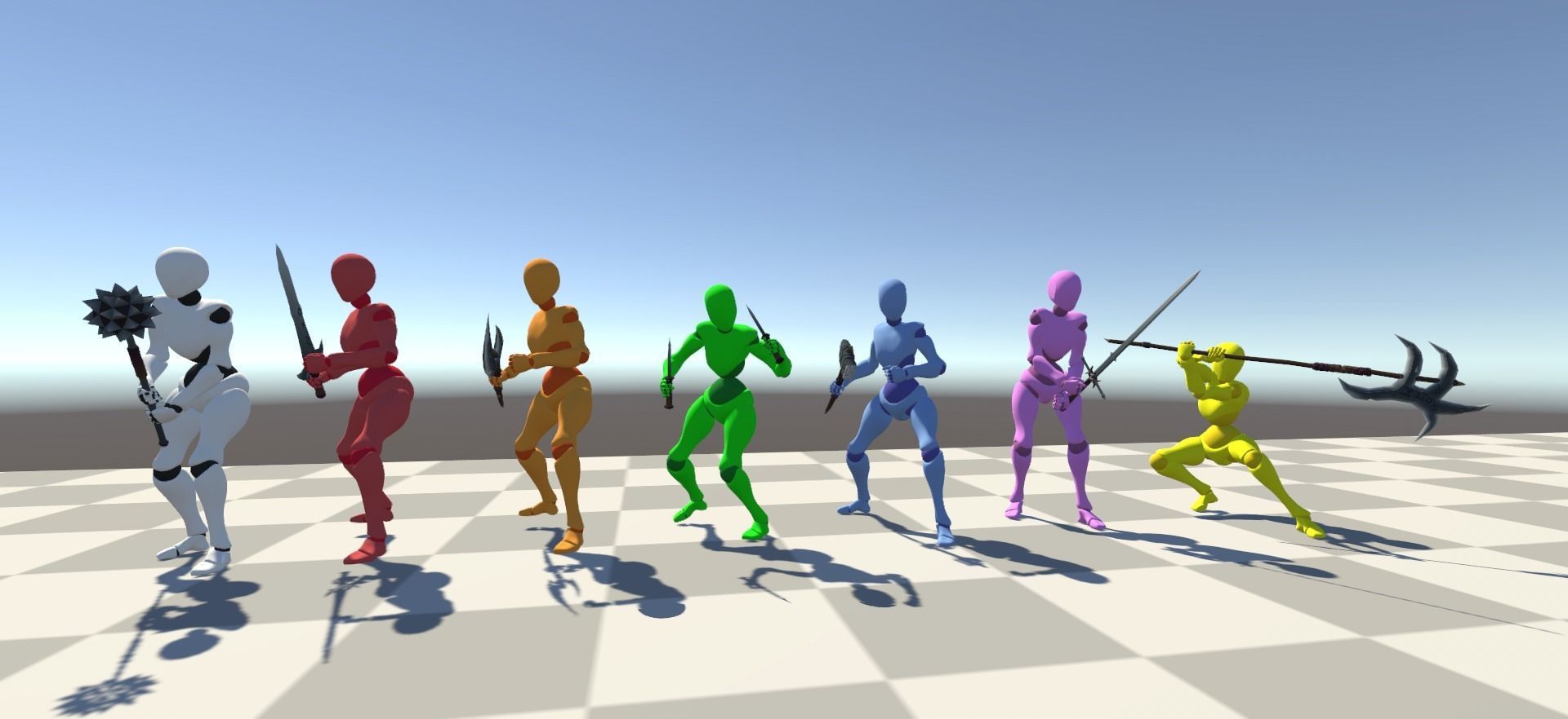 Low-Poly Rune Themed Weapons Pack Low-poly 3D model_1