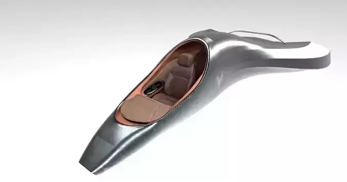 Spaceship sleek futuristic detailed 