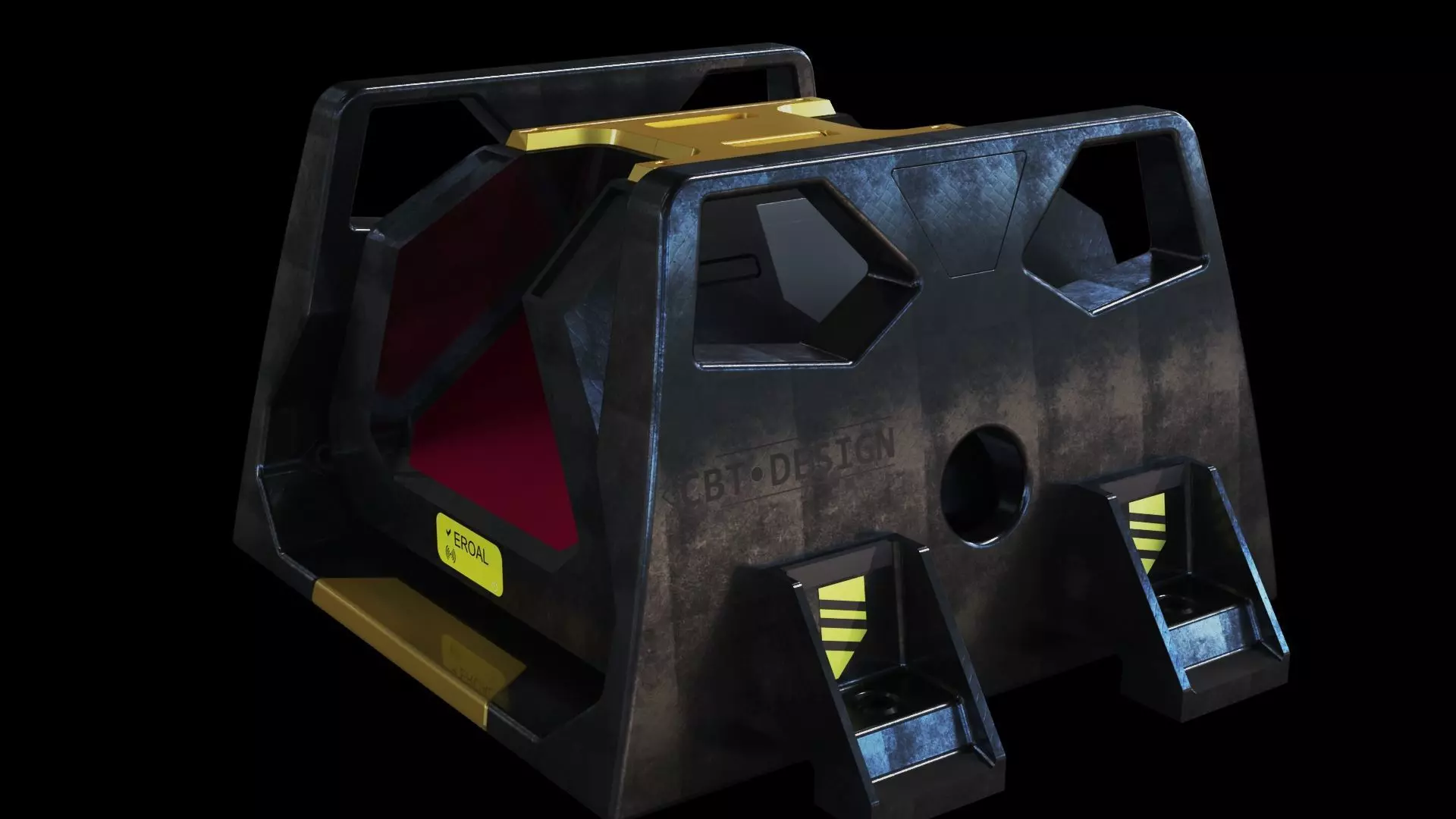 Scifi device space box  3D model_0