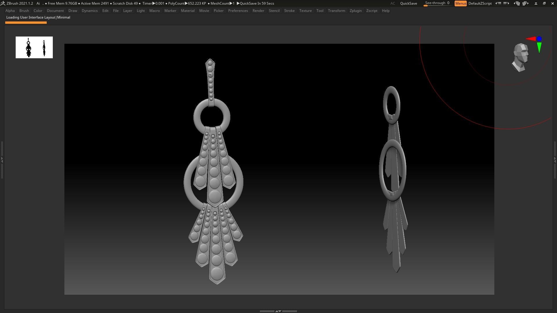 Kitsune - Base Mesh 3D model_13