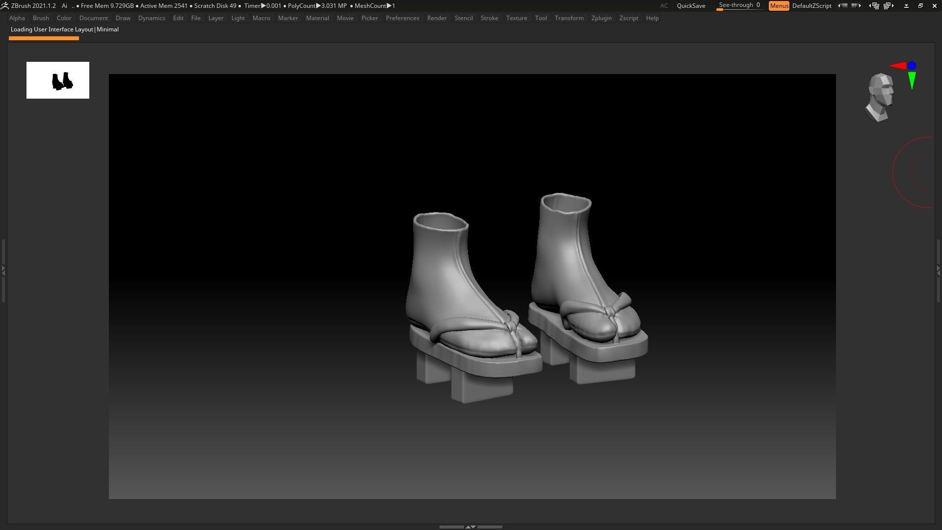 Kitsune - Base Mesh 3D model_19