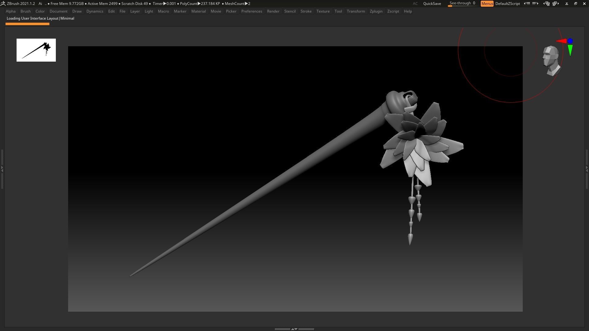 Kitsune - Base Mesh 3D model_14