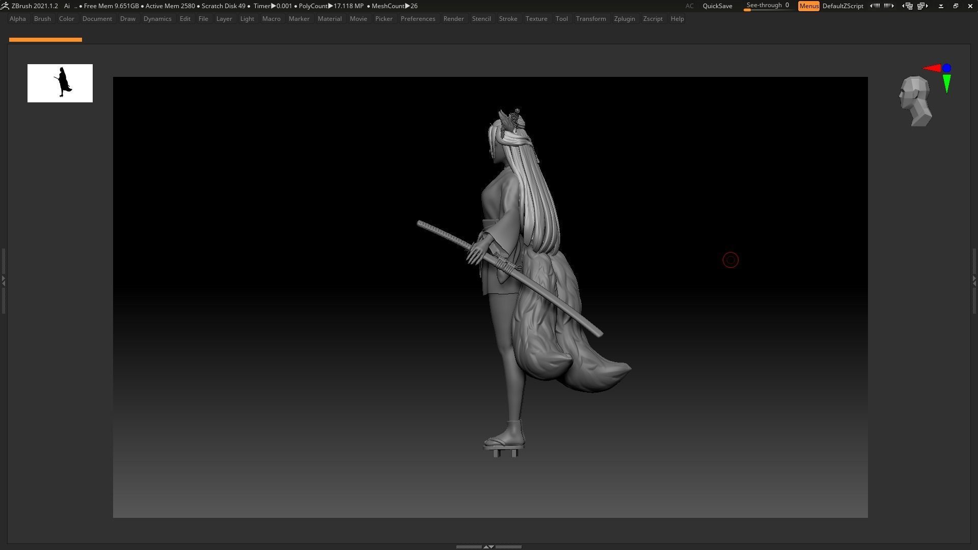 Kitsune - Base Mesh 3D model_8