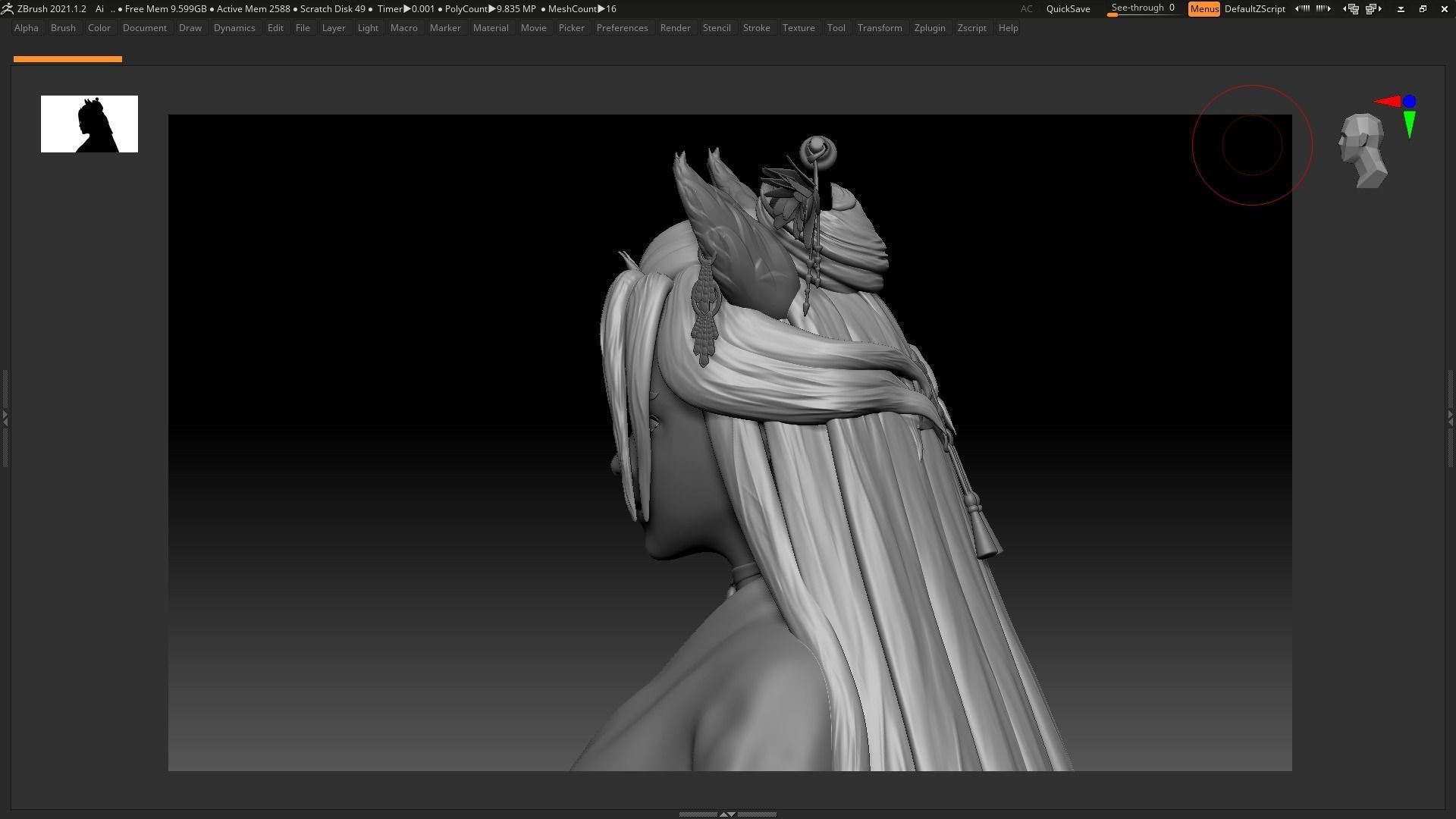 Kitsune - Base Mesh 3D model_10