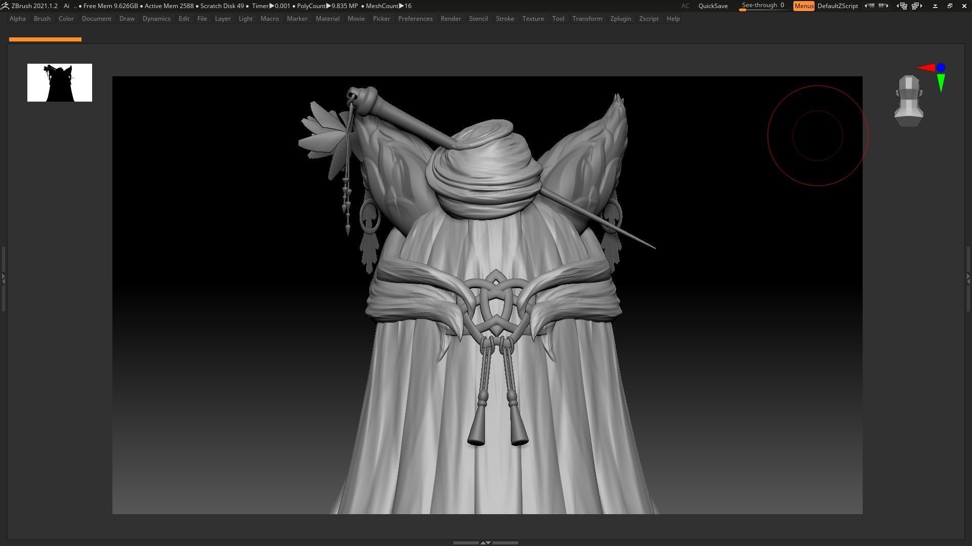 Kitsune - Base Mesh 3D model_11