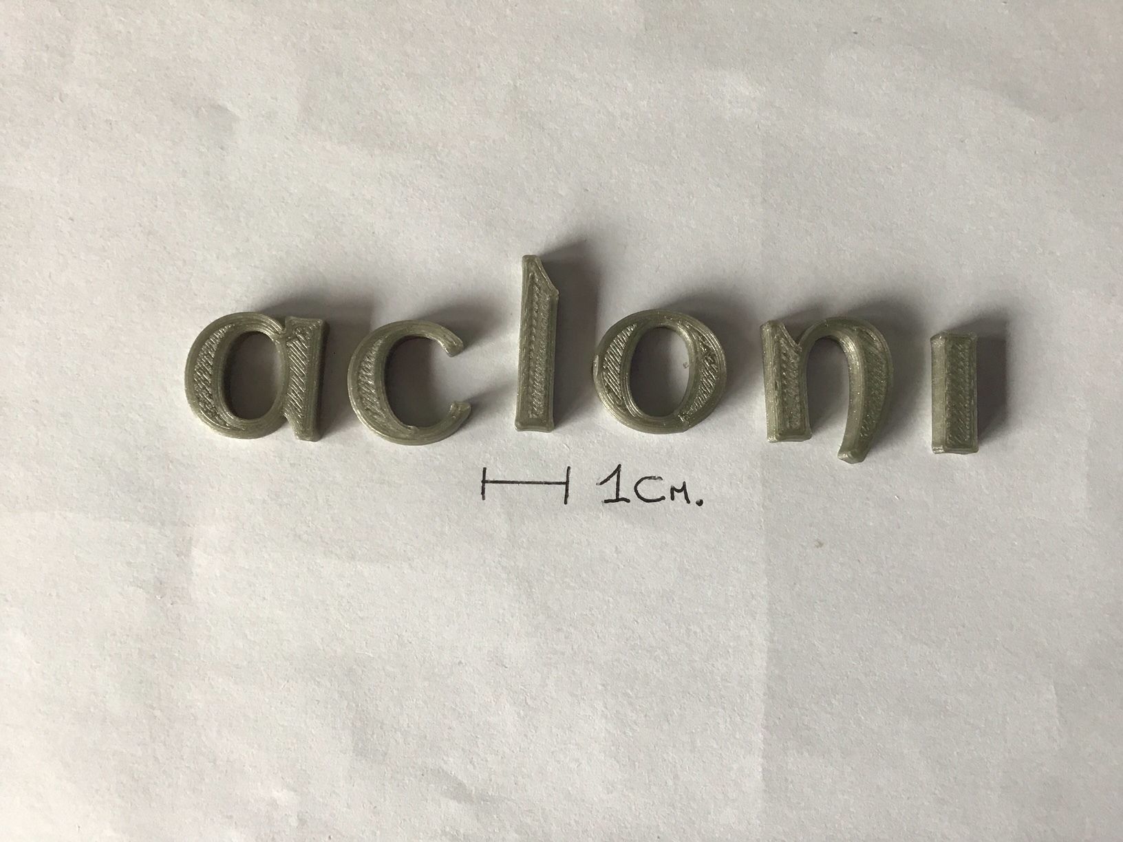 ACLONICA uppercase and lowercase 3D Letters STL FILE 3D print model_5