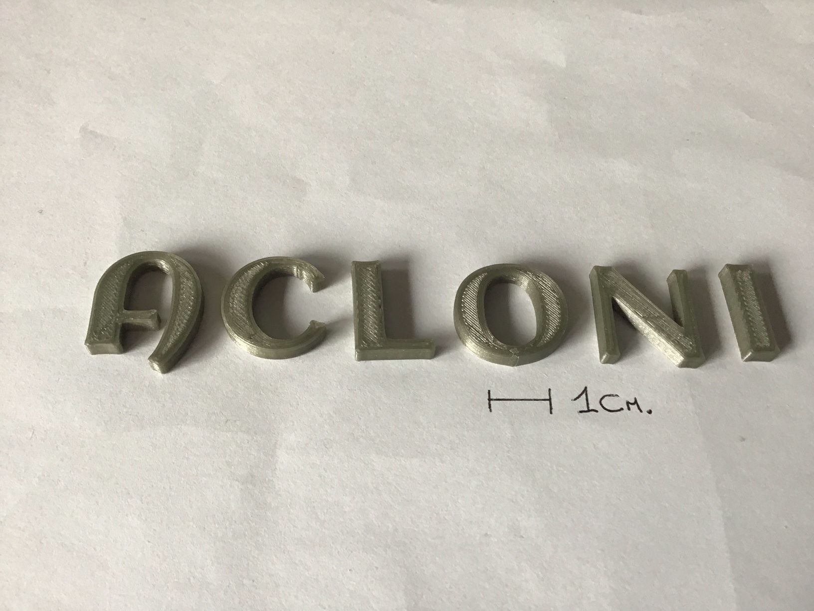 ACLONICA uppercase and lowercase 3D Letters STL FILE 3D print model_3