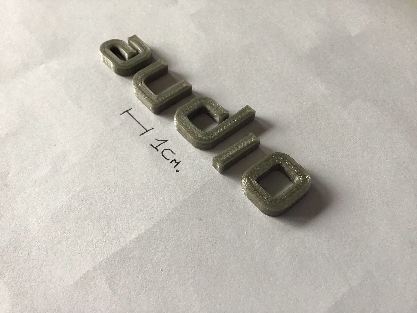 AUDIO uppercase and lowercase 3D Letters STL FILE 3D print model_7