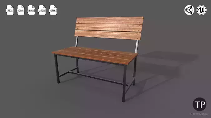 bench wooden chair