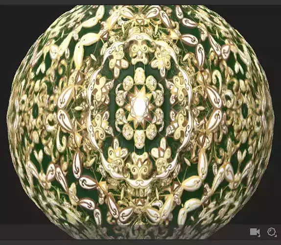 PBR Texture watermelon sphere