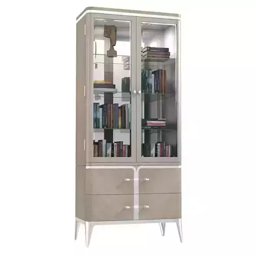 Michael Amini AICO LANTERNA Display Cabinet Silver Mist 3D model