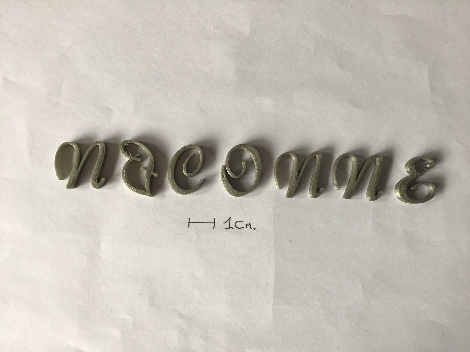 NICONNE uppercase and lowercase 3D Letters STL FILE 3D print model_2