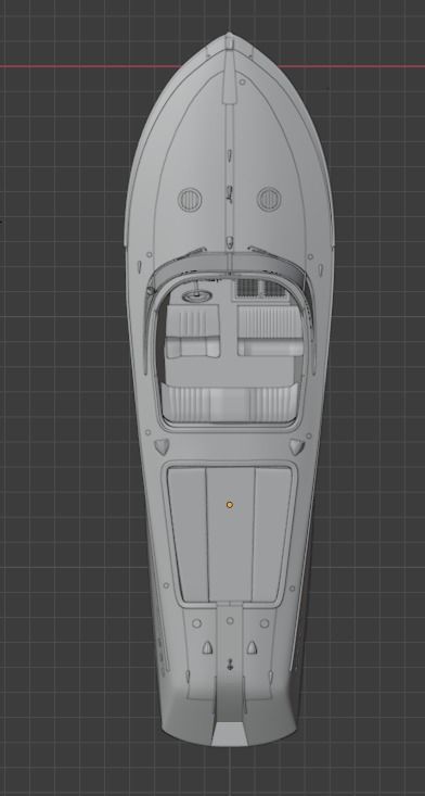 Riva Aquarama 1960 Wooden Speedboat  - Detailed 3D model_9