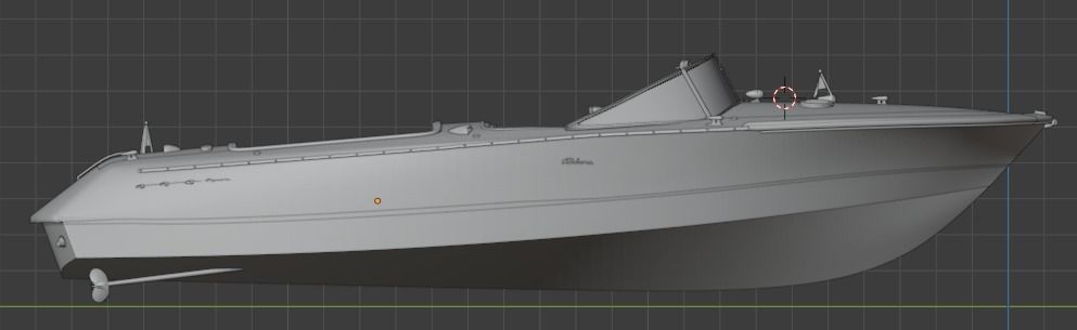 Riva Aquarama 1960 Wooden Speedboat  - Detailed 3D model_6