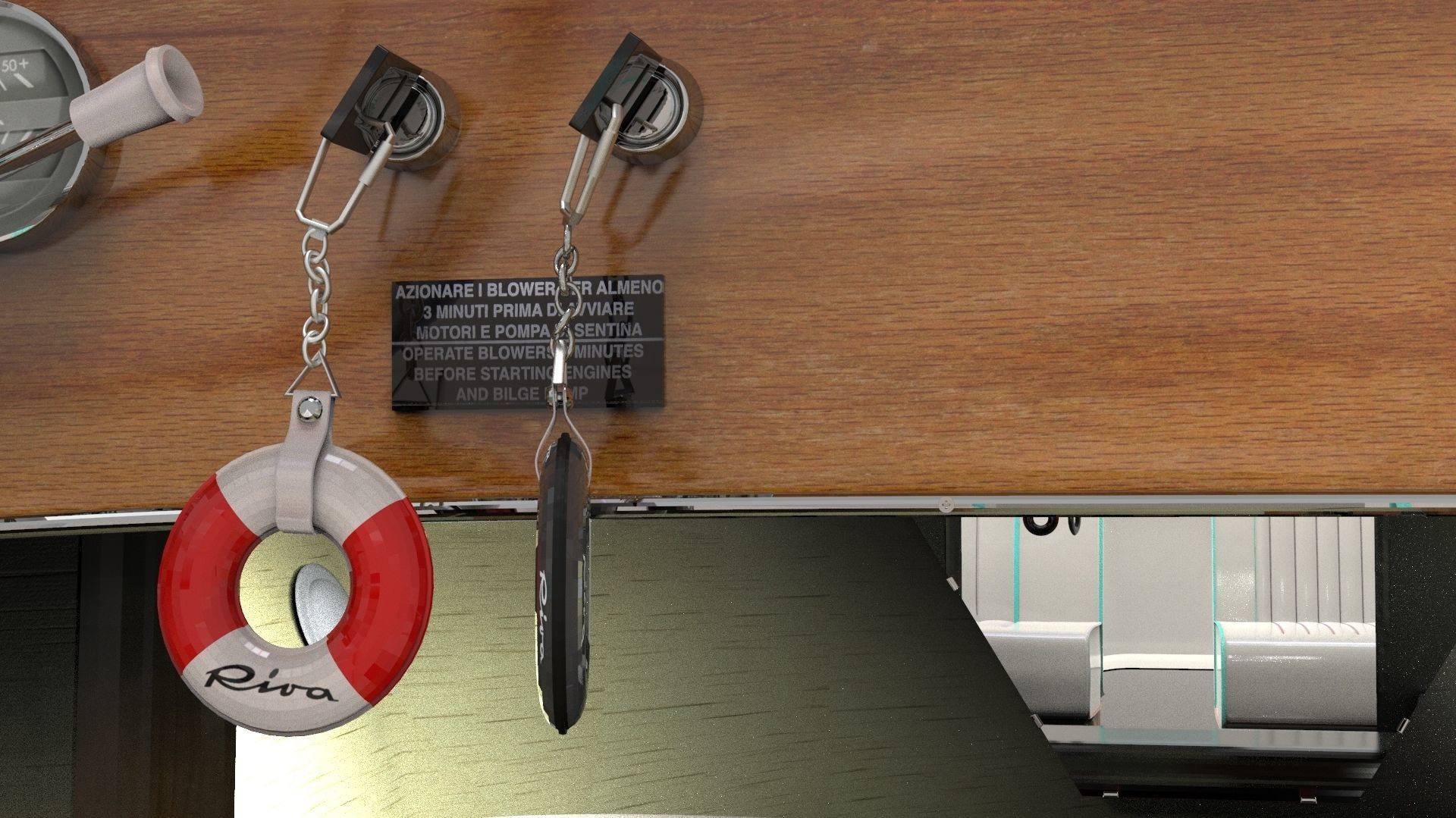 Riva Aquarama 1960 Wooden Speedboat  - Detailed 3D model_15