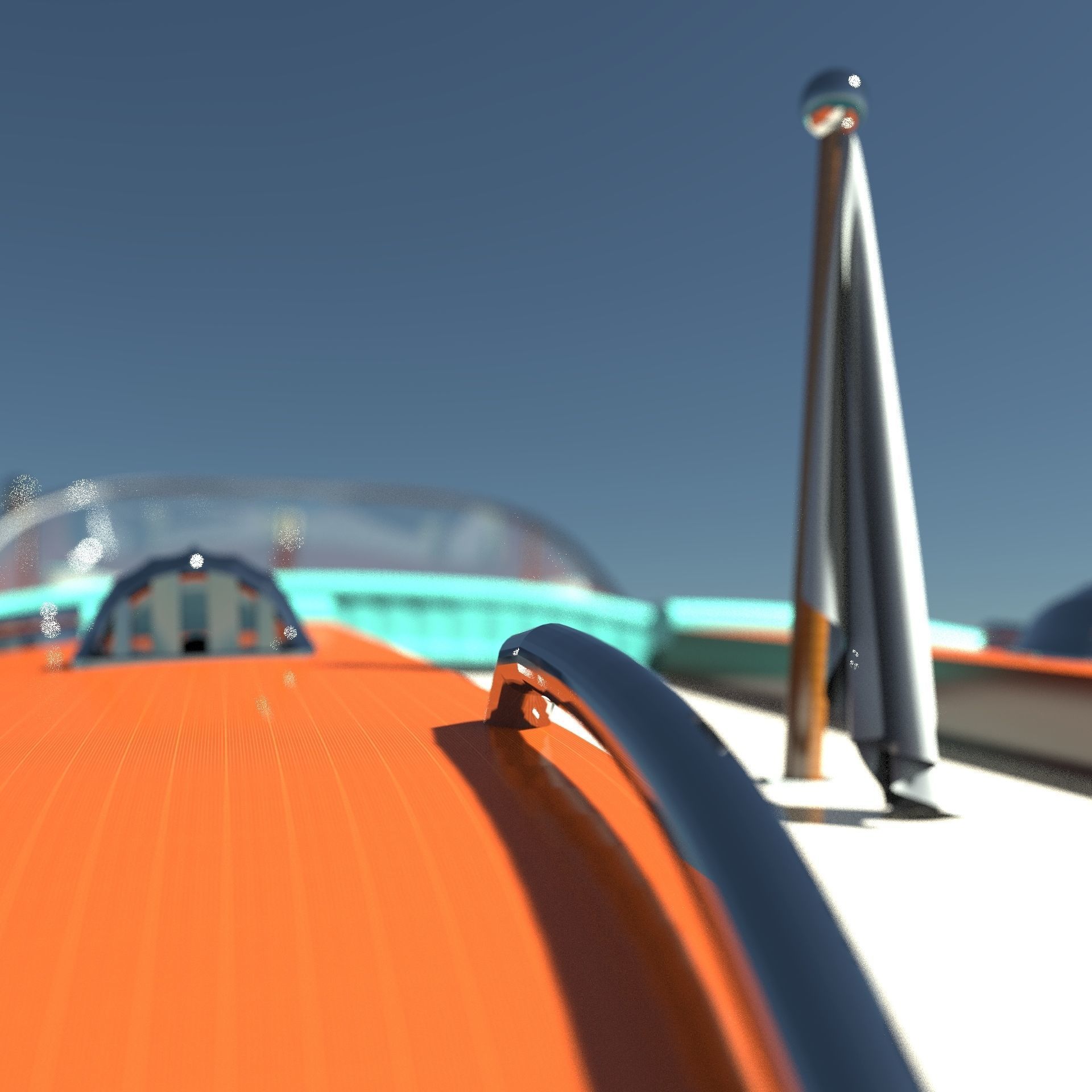 Riva Aquarama 1960 Wooden Speedboat  - Detailed 3D model_13