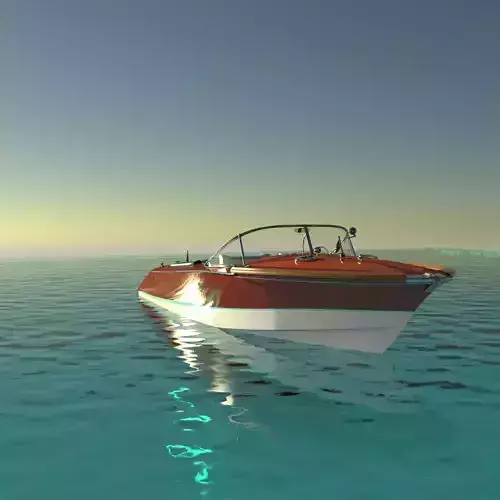 Riva Aquarama 1960 Wooden Speedboat  - Detailed 3D model