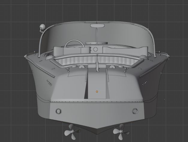 Riva Aquarama 1960 Wooden Speedboat  - Detailed 3D model_7