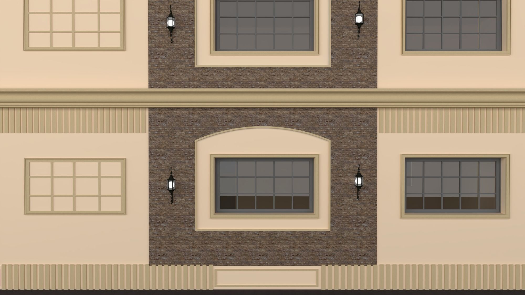 CLASSICAL ELEVATION Low-poly 3D model_32