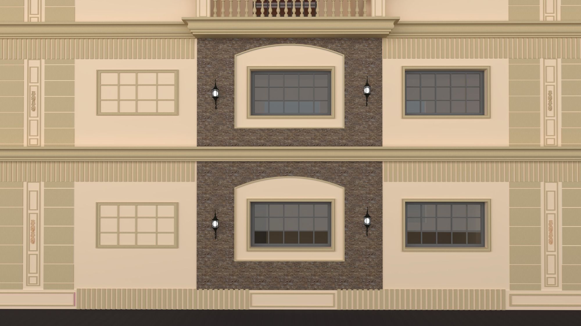 CLASSICAL ELEVATION Low-poly 3D model_31