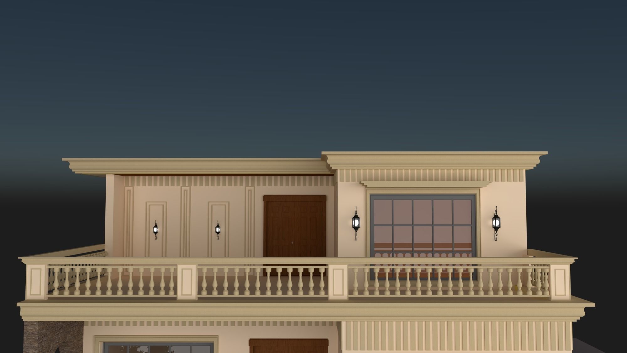 CLASSICAL ELEVATION Low-poly 3D model_27