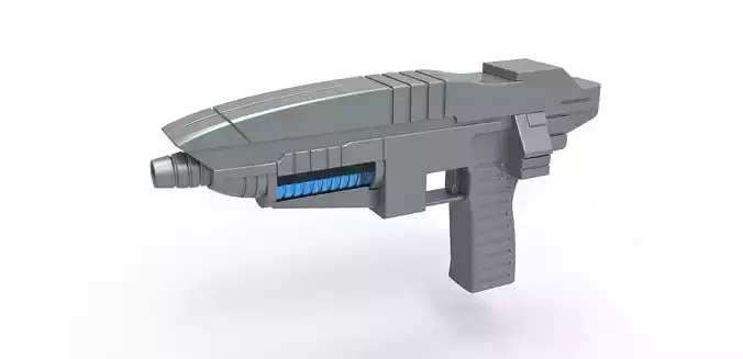 Andorian Plasma Pistol from Star Trek Enterprise TV series 3D model