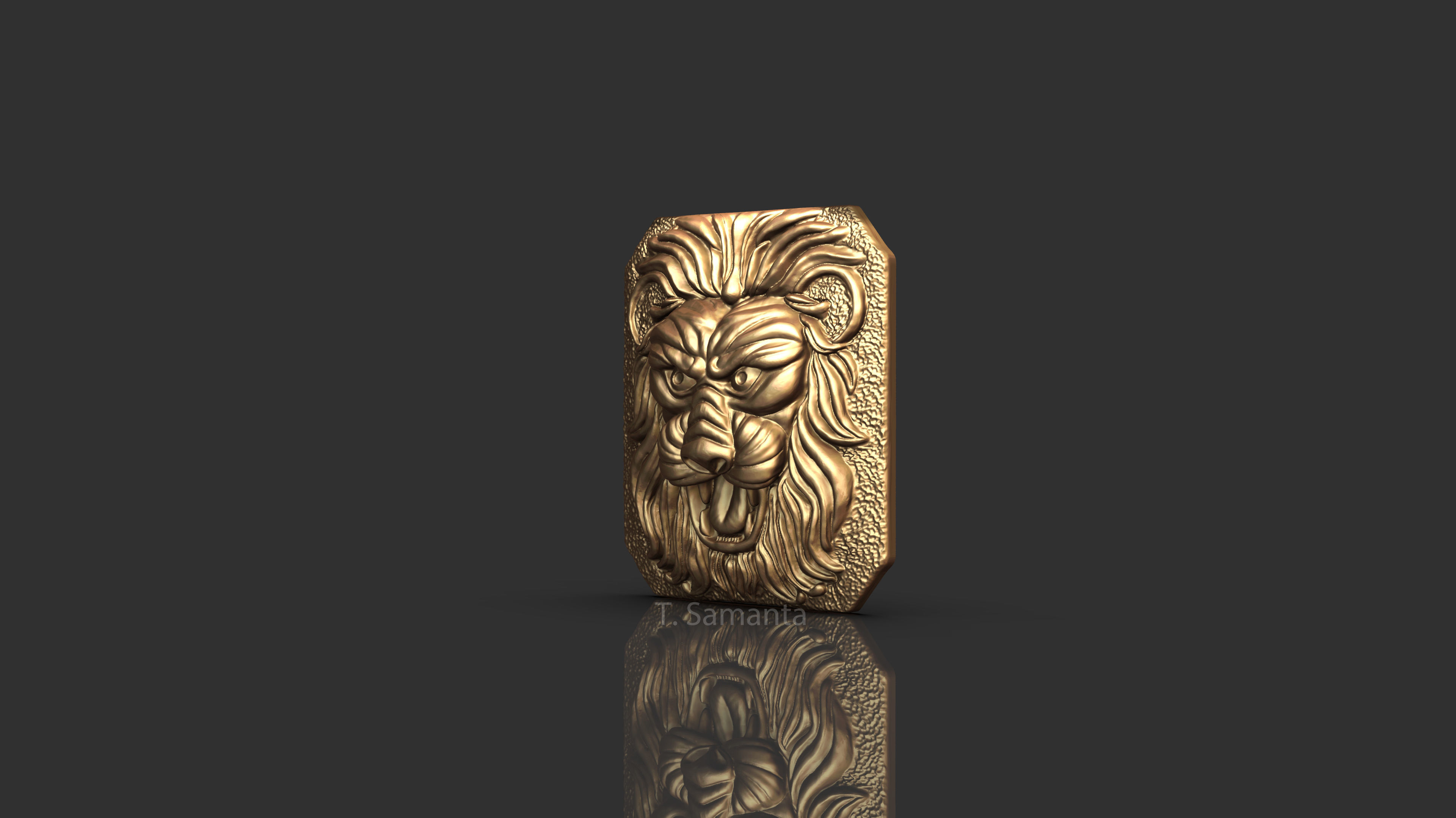 Lion Top 3D print model_1