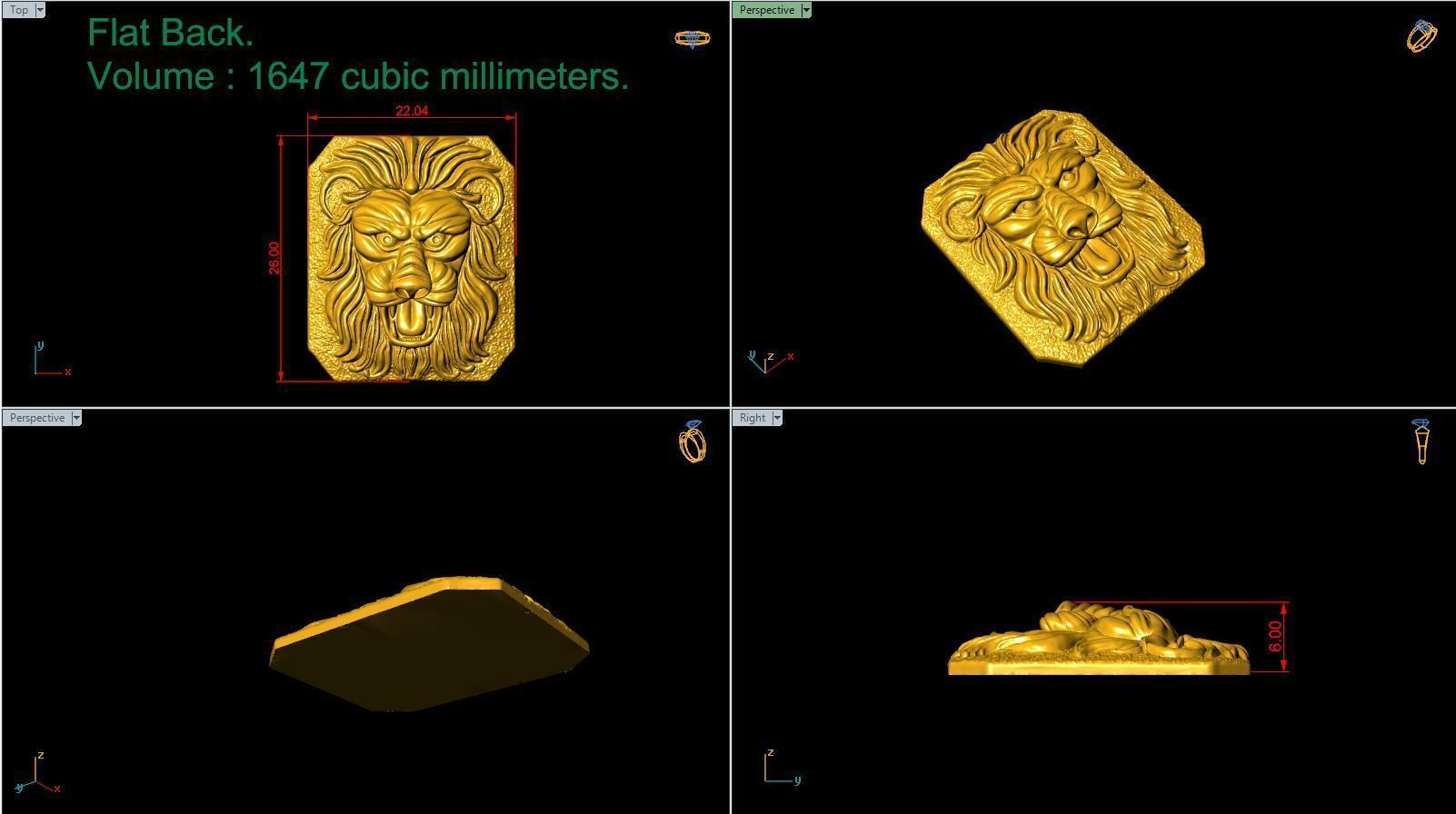 Lion Top 3D print model_3