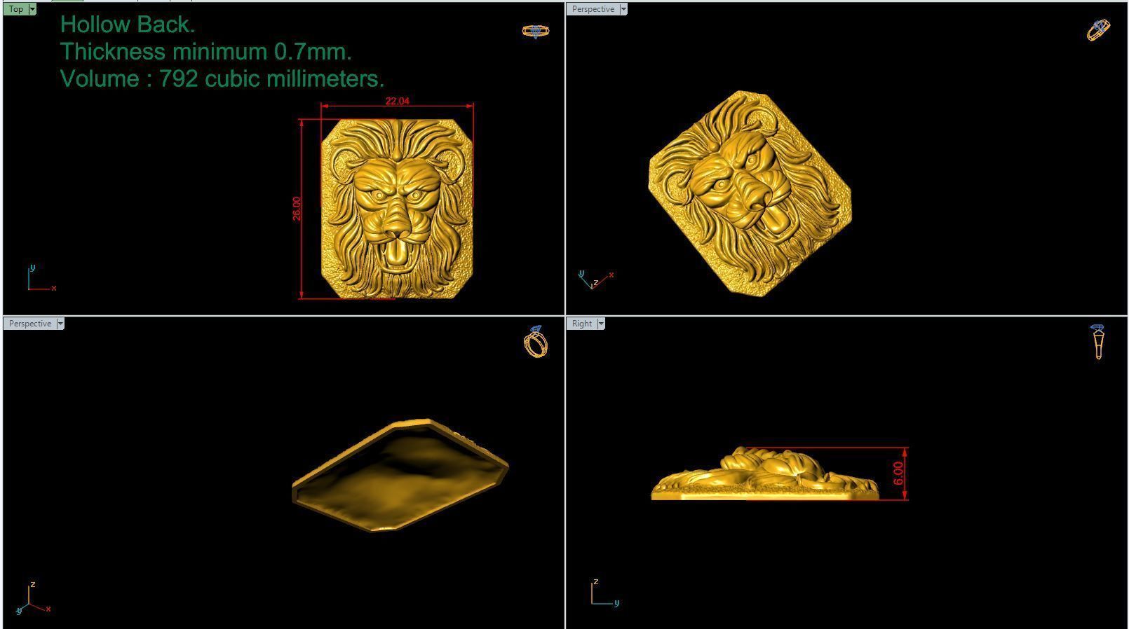 Lion Top 3D print model_5