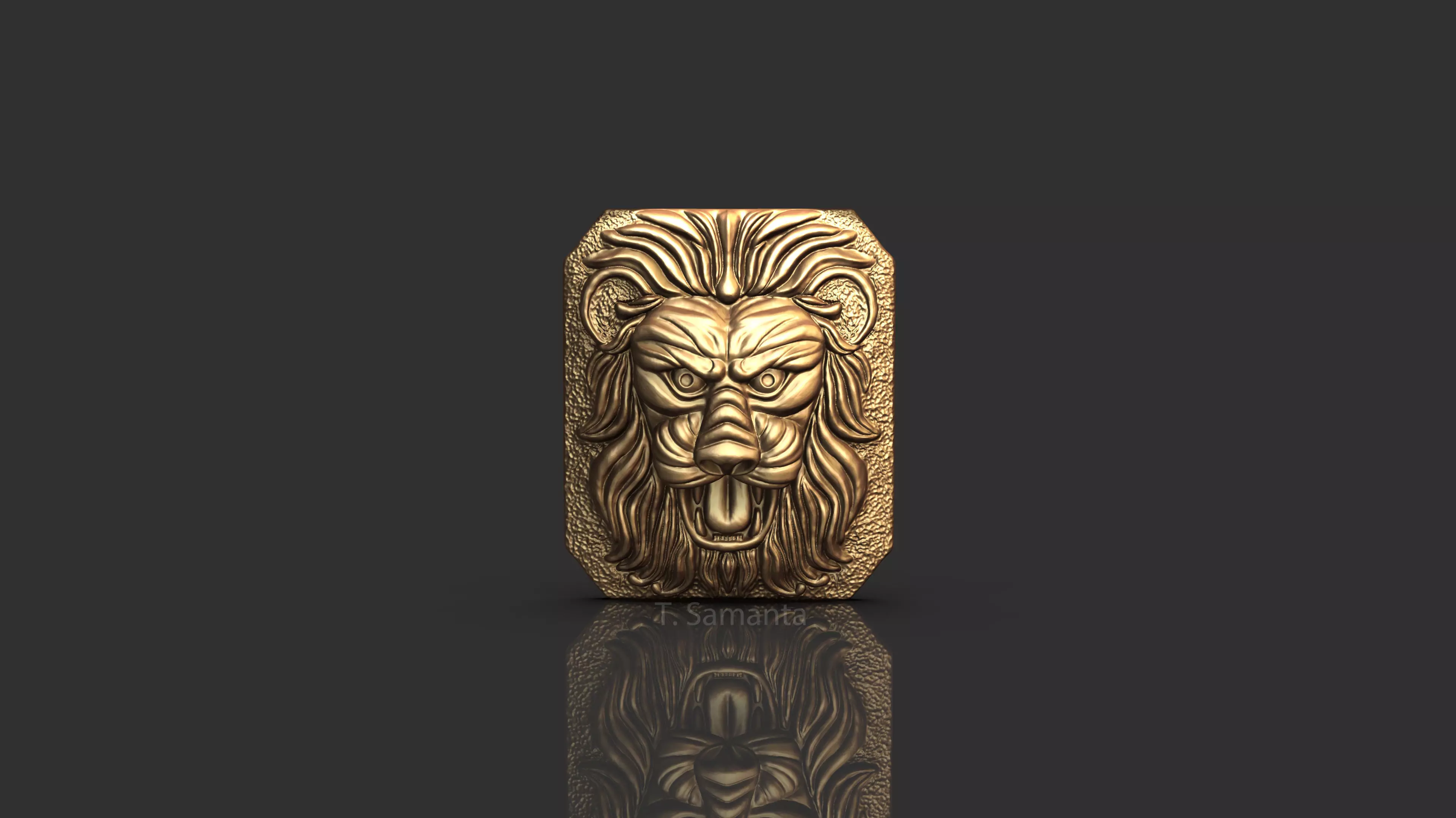 Lion Top 3D print model_0