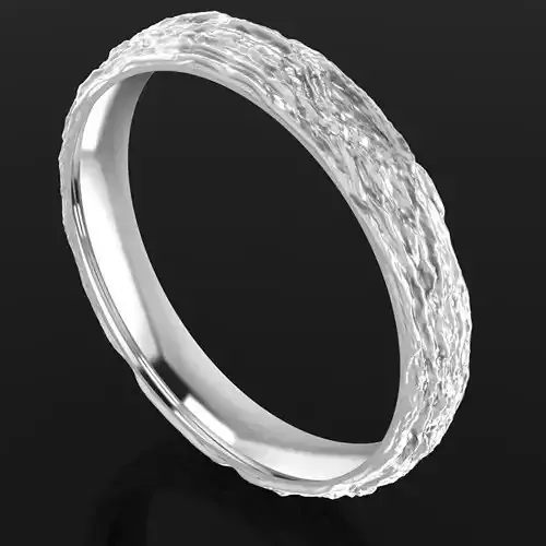Wood texture wedding ring