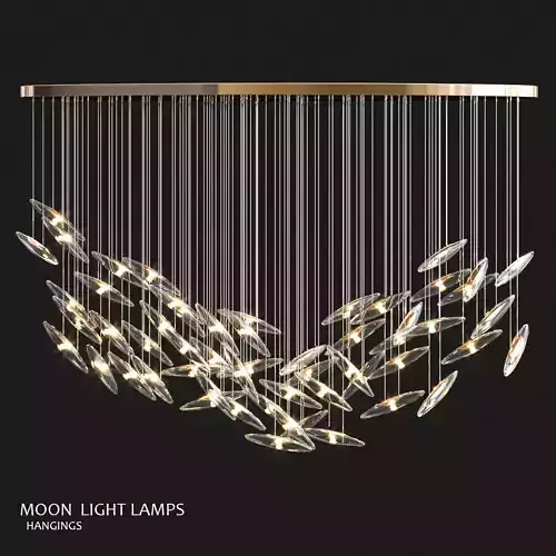 Murmuration hanging lamps 3D model