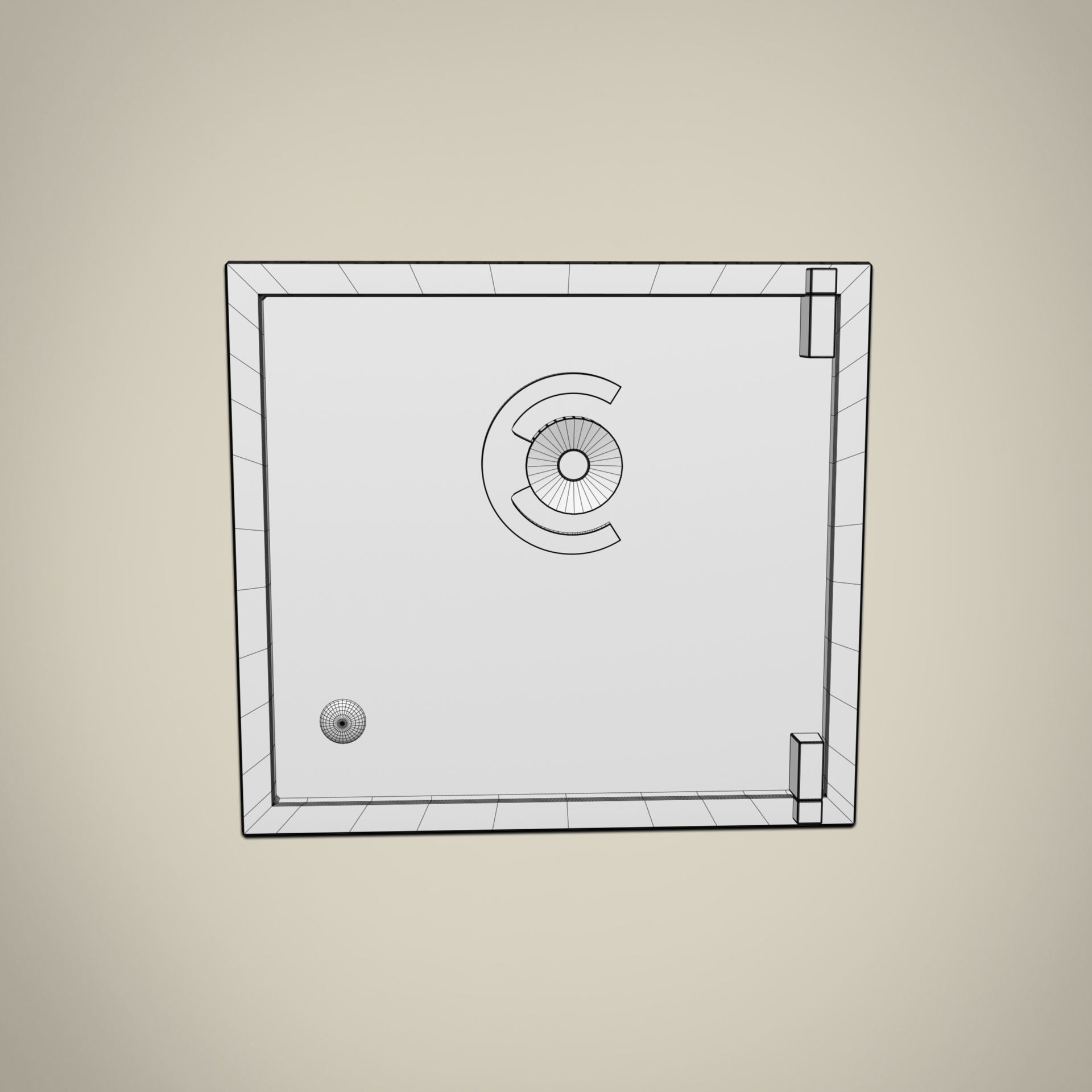 Safe locker 3D model_6