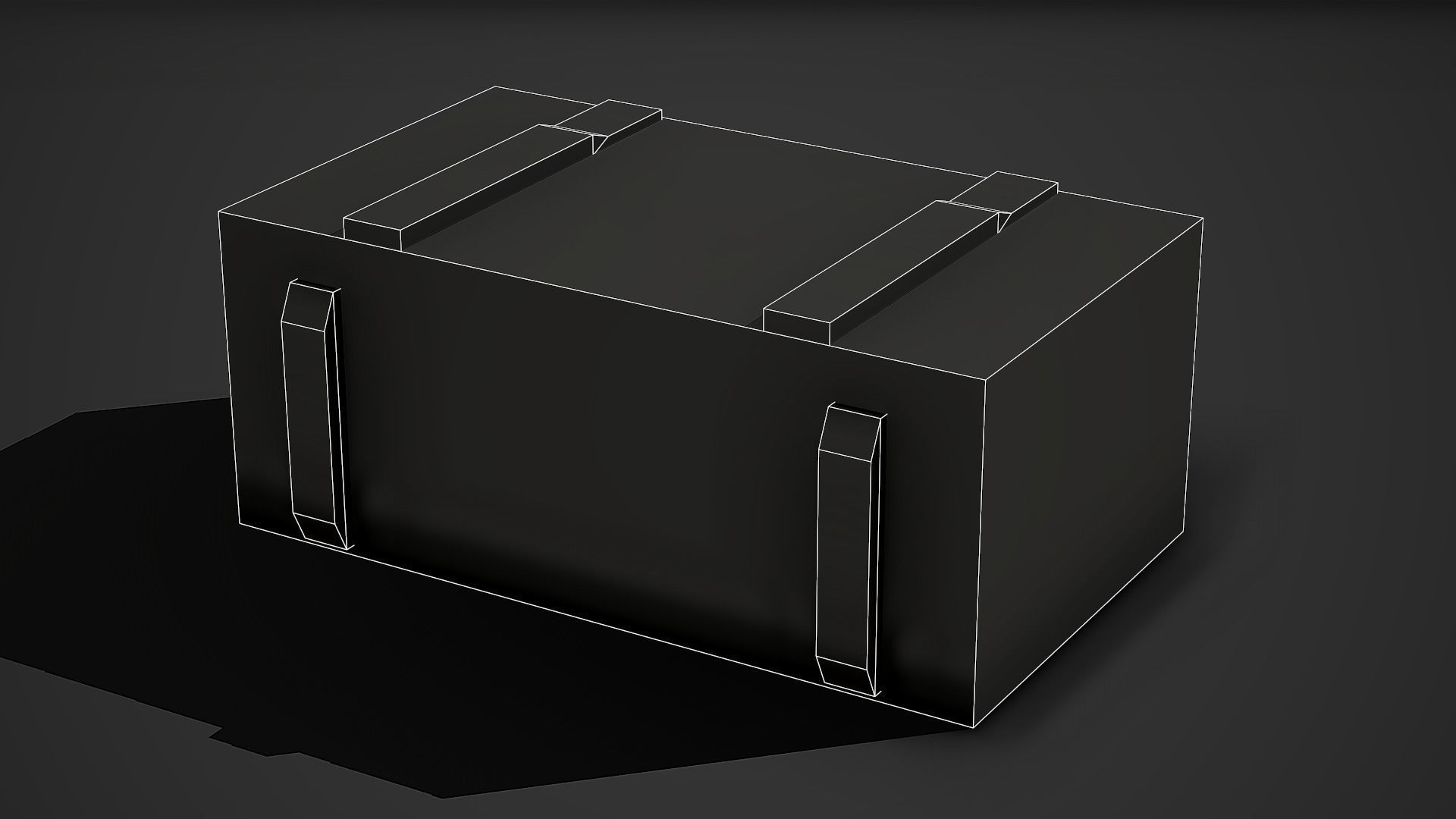 Ammo Crate 01 Low Poly Mobile Ready Low-poly 3D model_6