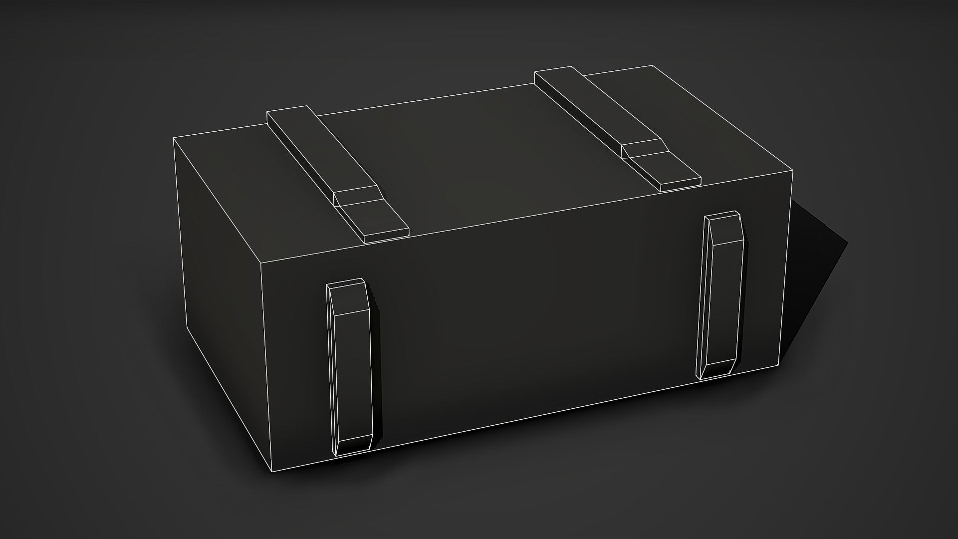 Ammo Crate 01 Low Poly Mobile Ready Low-poly 3D model_5