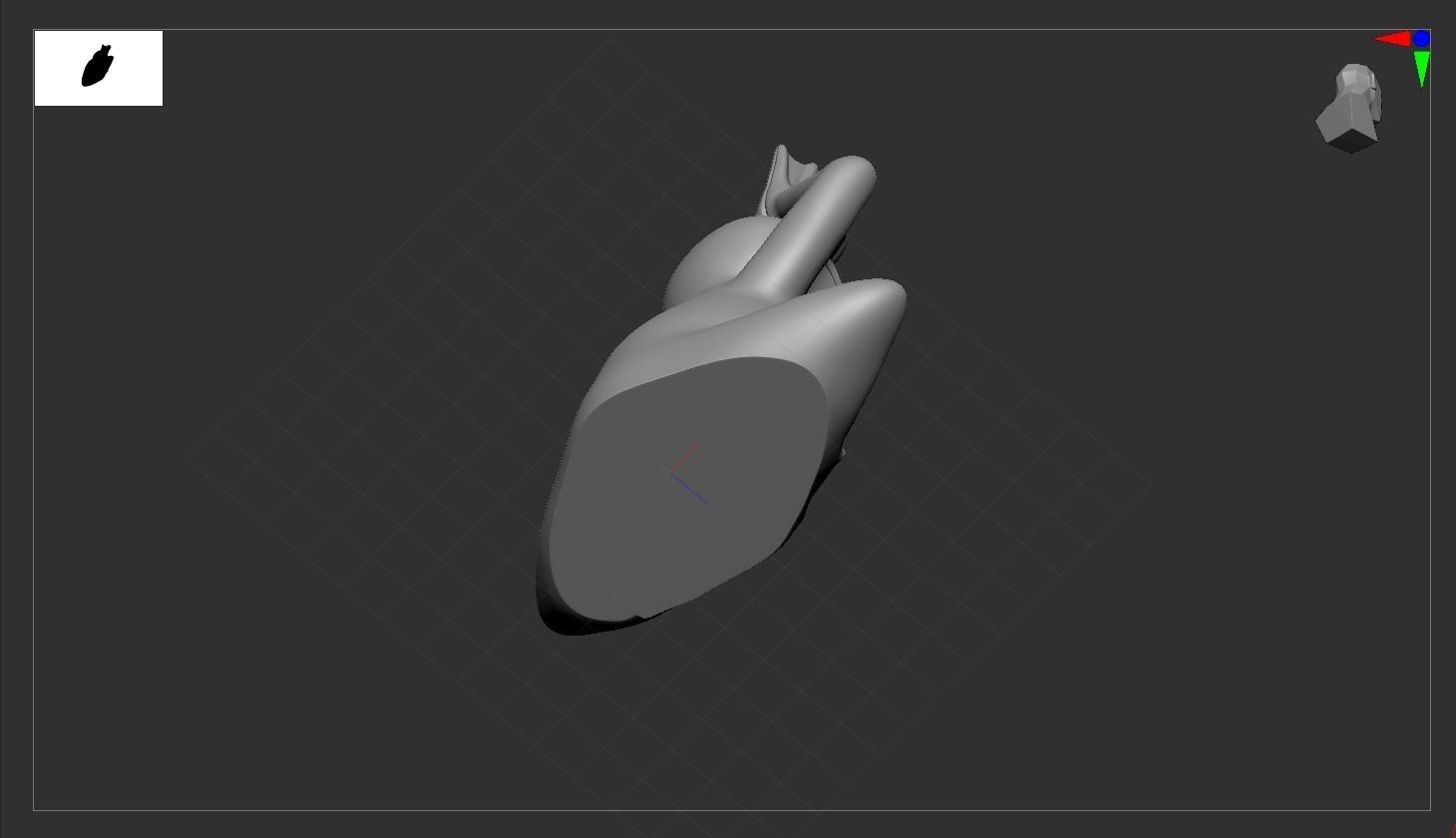 Yoga frog 3D print model_10