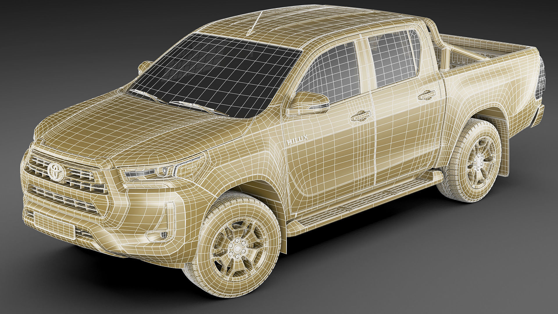 Toyota Hilux 2021 Double Cab 3D model_24