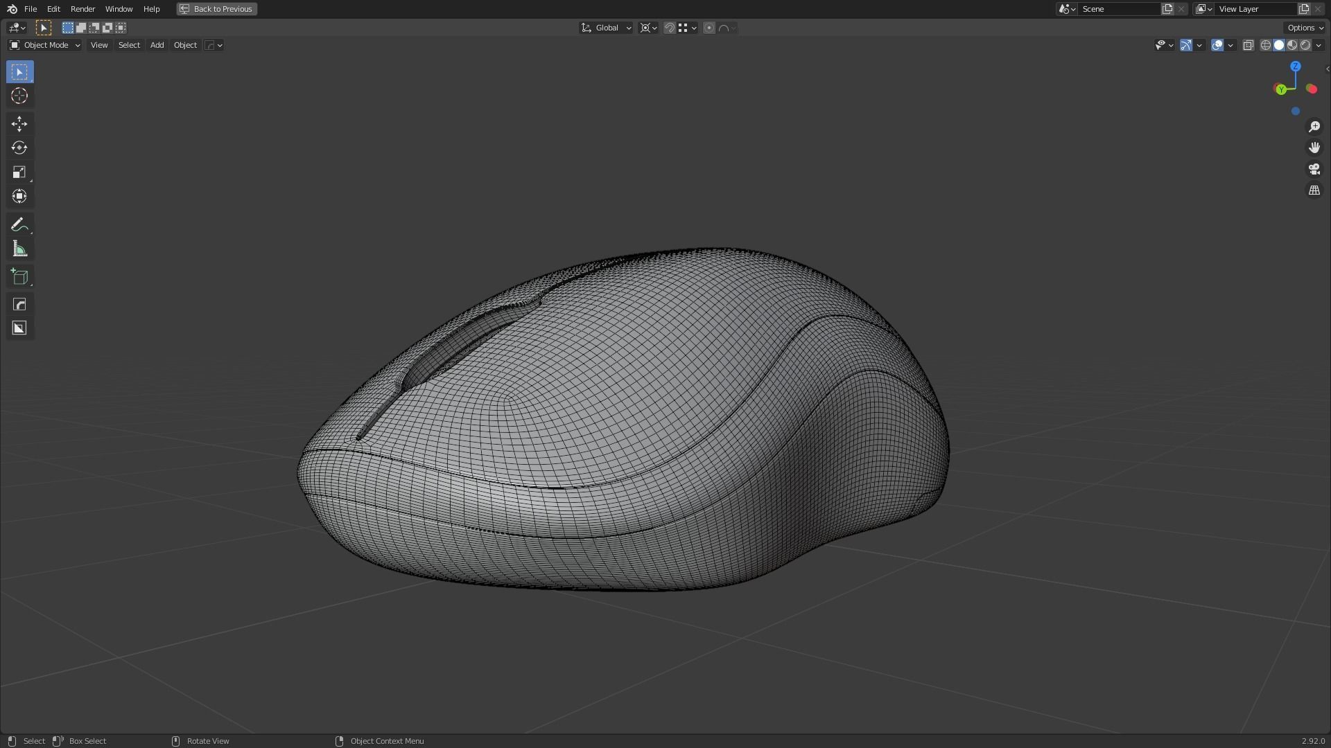 Mouse PC -Wireless or USB -High Quality Model PBR 3D model_19