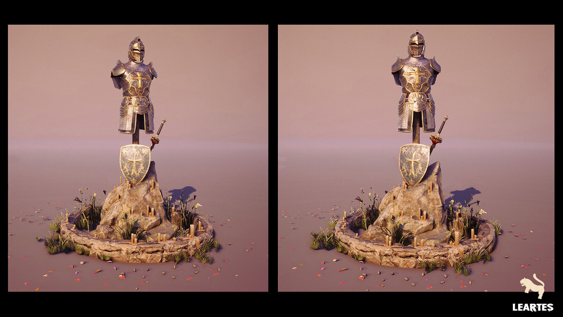 Medieval Village Environment Low-poly 3D model_15