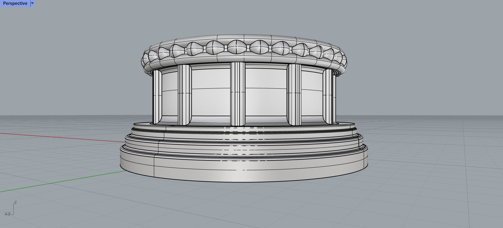 Decorative Base Stand for statues and figurines 3D print model_6